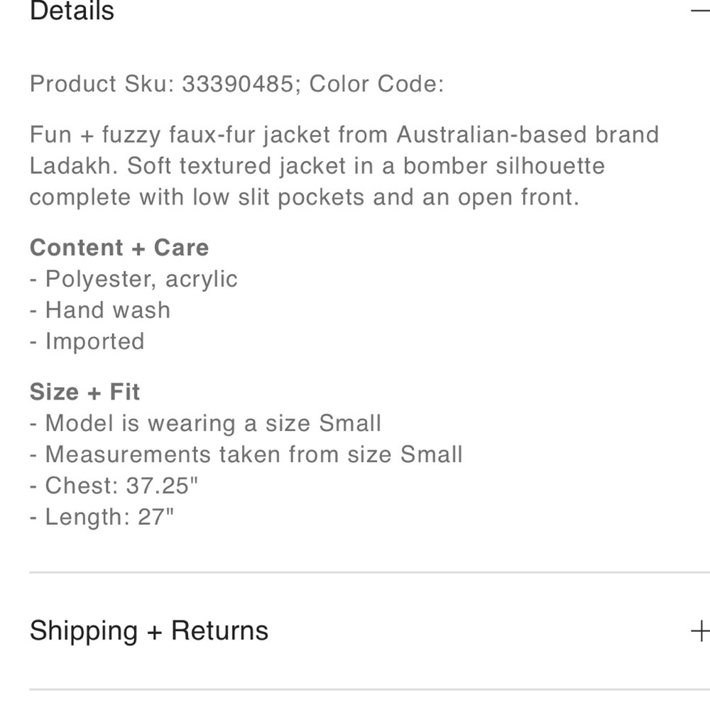 Urban Outfitters Ladakh โPepeโ Faux Fur Jacket - Picture 16 of 16